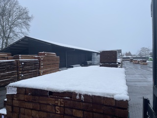 Ca. 151x Guyana Teak Regels Geschaafd, 45x68mm, lengte 155cm